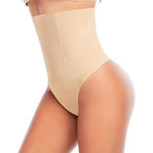 Werena Tummy Control Thong Shapewear for Women Body Shaper Underwear M